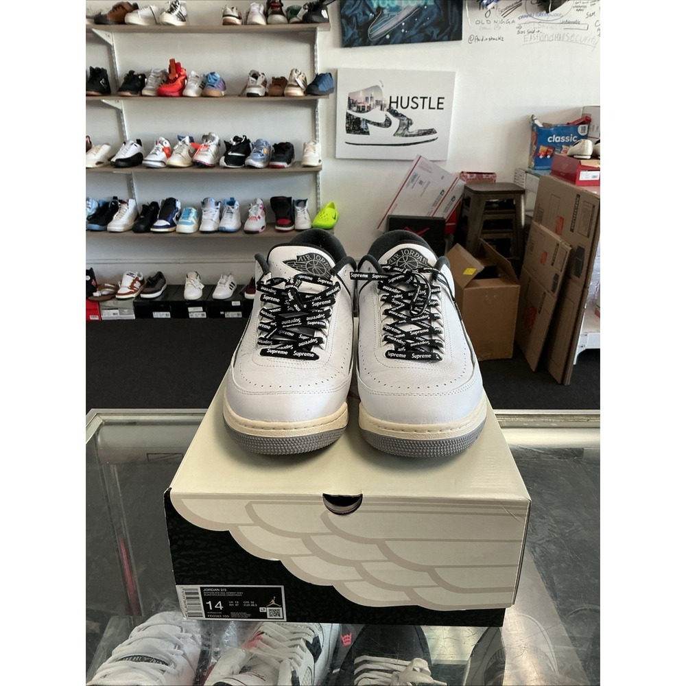 Nike Jordan 2/3 White/ Black FD0383-100 Size 14